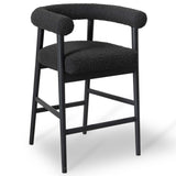 Spara Boucle Counter Stool, Black