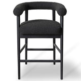 Spara Boucle Counter Stool, Black