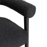 Spara Boucle Counter Stool, Black