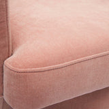 Kristen Rolling Desk Chair, Pink-Furniture - Office-High Fashion Home