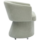 Kristen Rolling Desk Chair, Light Green-Furniture - Office-High Fashion Home