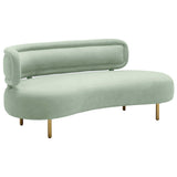 Tischa Sofa, Mint Green-Furniture - Sofas-High Fashion Home