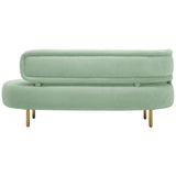 Tischa Sofa, Mint Green-Furniture - Sofas-High Fashion Home