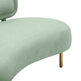 Tischa Sofa, Mint Green-Furniture - Sofas-High Fashion Home