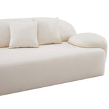 Allegra Sofa, Cream-Furniture - Sofas-High Fashion Home