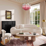 Allegra Sofa, Cream-Furniture - Sofas-High Fashion Home