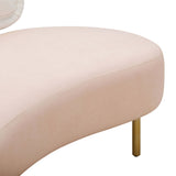 Tischa Sofa, Cream/Blush-Furniture - Sofas-High Fashion Home