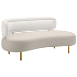 Tischa Sofa, Cream/Grey-Furniture - Sofas-High Fashion Home