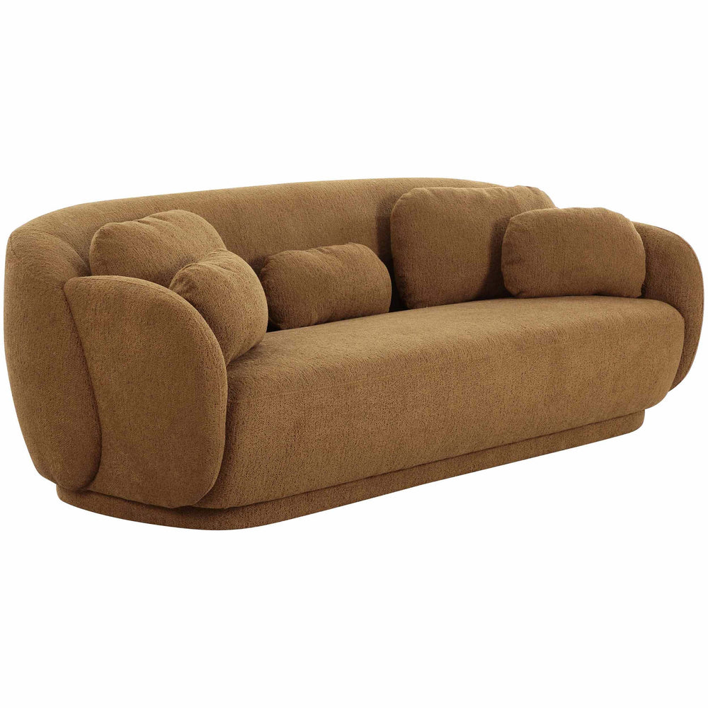 Misty Boucle Sofa, Brown