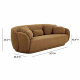 Misty Boucle Sofa, Brown