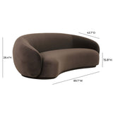 Kendall Sofa, Chocolate Brown