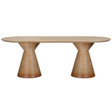 Fassa Outdoor Oval Dining Table, Terracotta-Furniture - Dining-High Fashion Home