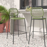 Lucy Counter Stool, Green-Furniture - Dining-High Fashion Home