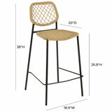 Lucy Counter Stool, Natural-Furniture - Dining-High Fashion Home