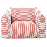 Saint Tropez Outdoor Chair, Red Striped-Furniture - Chairs-High Fashion Home