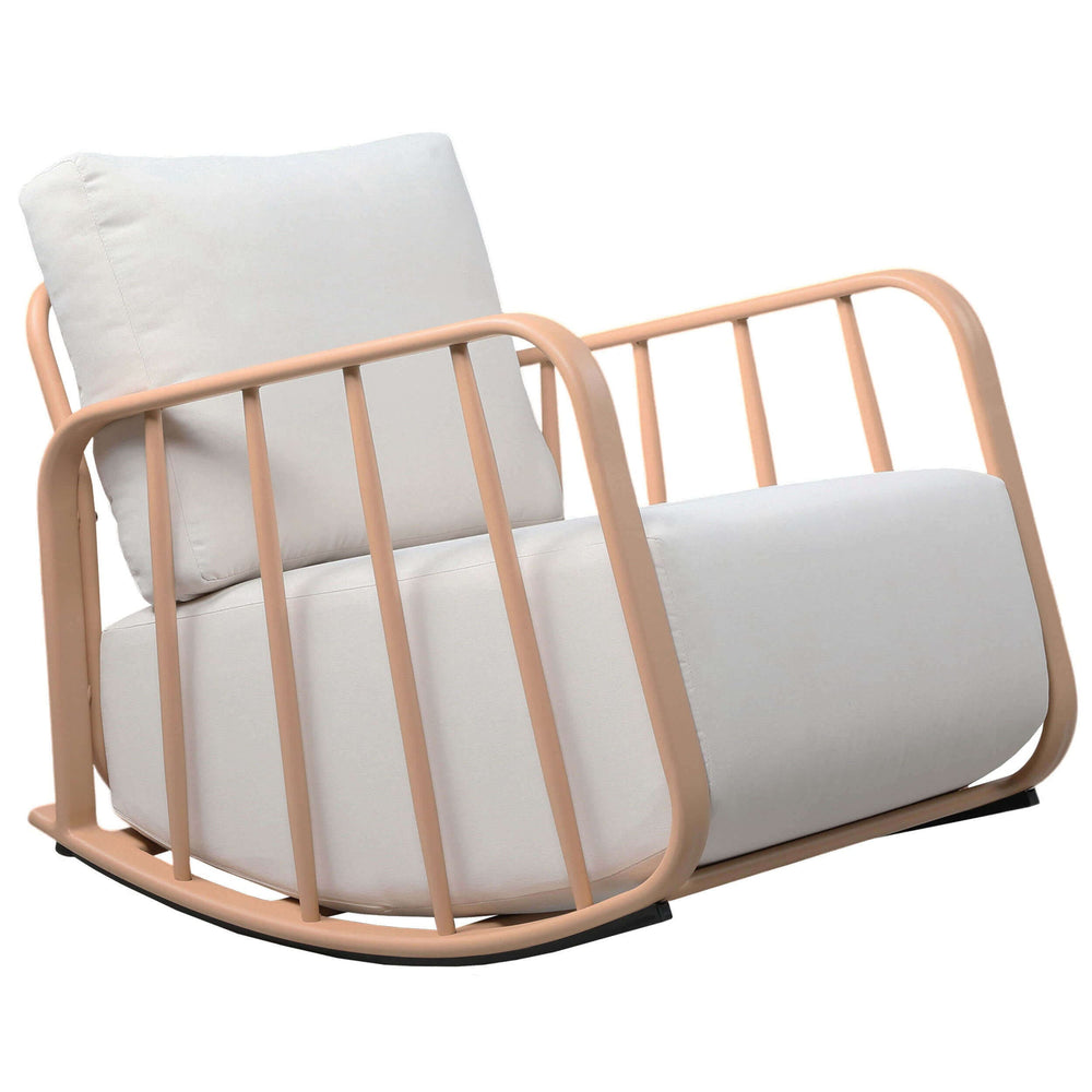 Violette Outdoor Rocking Chair, Terracotta-Furniture - Chairs-High Fashion Home