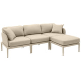 Kapri Outdoor Modular Sectional, Taupe-Furniture - Sofas-High Fashion Home