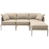 Kapri Outdoor Modular Sectional, Taupe-Furniture - Sofas-High Fashion Home