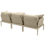 Kapri Outdoor Modular Sectional, Taupe-Furniture - Sofas-High Fashion Home