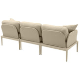 Kapri Outdoor Modular Sofa, Taupe-Furniture - Sofas-High Fashion Home