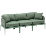 Kapri Outdoor Modular Sofa, Moss Green-Furniture - Sofas-High Fashion Home