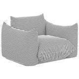 Saint Tropez Outdoor Chair, Black Striped-Furniture - Chairs-High Fashion Home