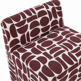 Pippa Stool, Merlot Geometric-Furniture - Chairs-High Fashion Home