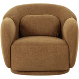 Misty Boucle Chair, Brown-Furniture - Chairs-High Fashion Home