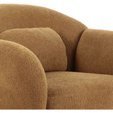 Misty Boucle Chair, Brown-Furniture - Chairs-High Fashion Home