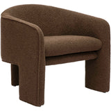 Marla Boucle Chair, Chocolate Brown-Furniture - Chairs-High Fashion Home