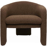 Marla Boucle Chair, Chocolate Brown-Furniture - Chairs-High Fashion Home