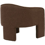 Marla Boucle Chair, Chocolate Brown-Furniture - Chairs-High Fashion Home