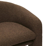 Marla Boucle Chair, Chocolate Brown-Furniture - Chairs-High Fashion Home