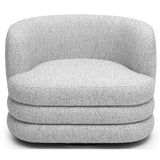 Astor Swivel Chair, Light Grey