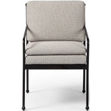 Tally Outdoor Dining Arm Chair, Ramiro Ecru-Furniture - Outdoor-High Fashion Home