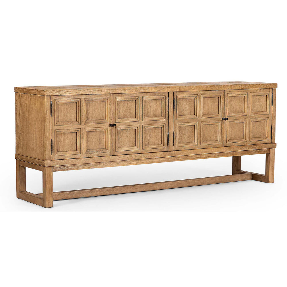 Tamara Media Console, Worn Oak-Furniture - Storage-High Fashion Home