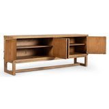 Tamara Media Console, Worn Oak-Furniture - Storage-High Fashion Home