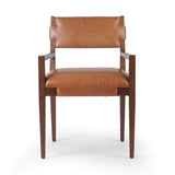 Tamari Leather Arm Chair, Sonoma Chestnut, Set of 2-Furniture - Dining-High Fashion Home