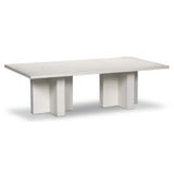 Terrell Outdoor Coffee Table, Matte White