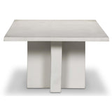 Terrell Outdoor Coffee Table, Matte White