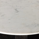 Terrell Round Coffee Table, White Marble