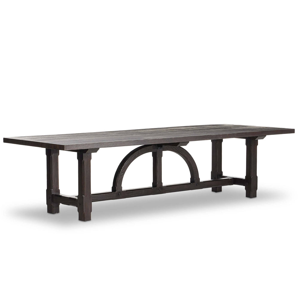 The Arch Dining Table, Medium Brown