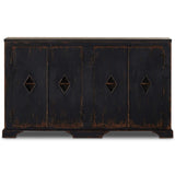 The Humptulips River Moonshine Cabinet, Distressed Burnt Black