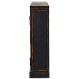 The Humptulips River Moonshine Cabinet, Distressed Burnt Black