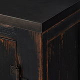 The Humptulips River Moonshine Cabinet, Distressed Burnt Black