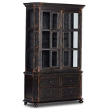 The "You Will Need A Lot of Hinges" Cabinet, Distressed Burnt Black