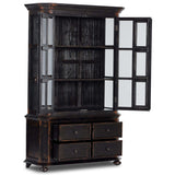 The "You Will Need A Lot of Hinges" Cabinet, Distressed Burnt Black