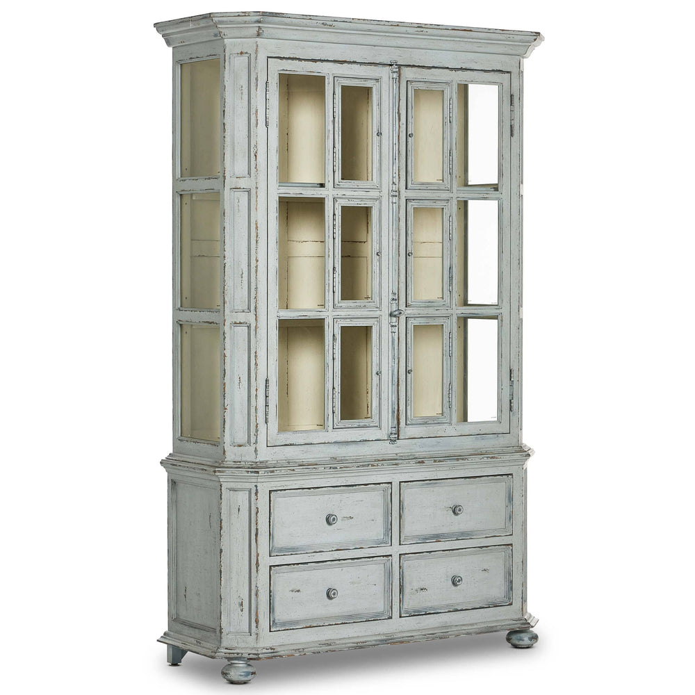 The "You Will Need A Lot of Hinges" Cabinet, Distressed Grey Blue