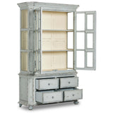 The "You Will Need A Lot of Hinges" Cabinet, Distressed Grey Blue