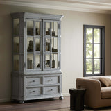 The "You Will Need A Lot of Hinges" Cabinet, Distressed Grey Blue